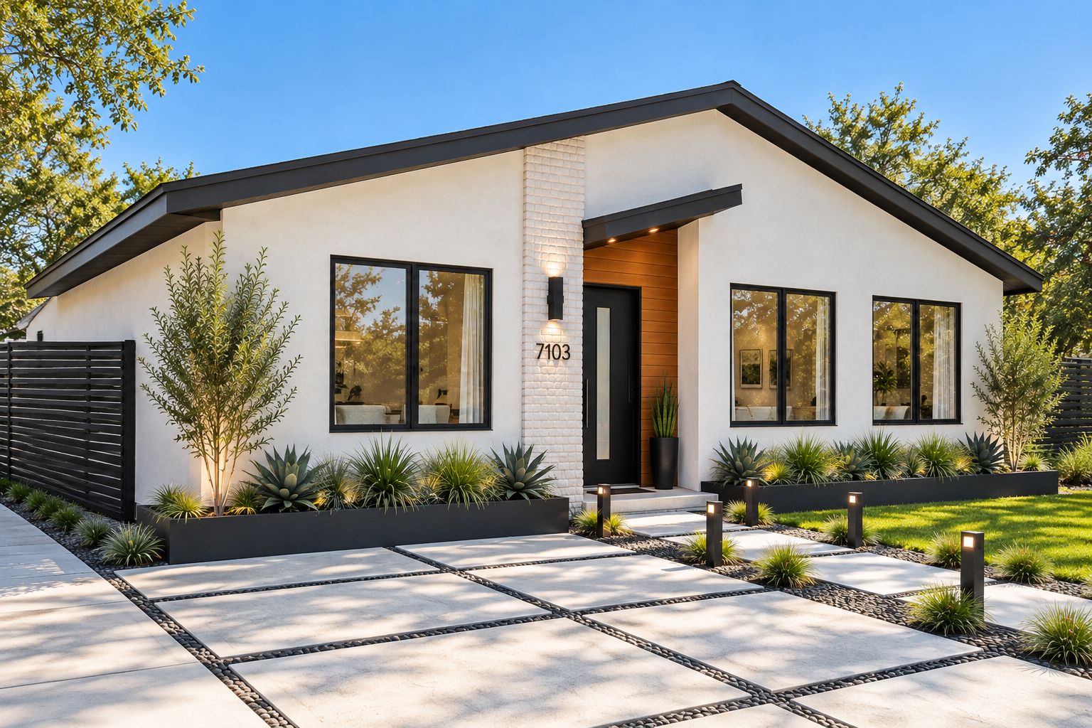 Front corner, 7103 Ryan Drive rendering