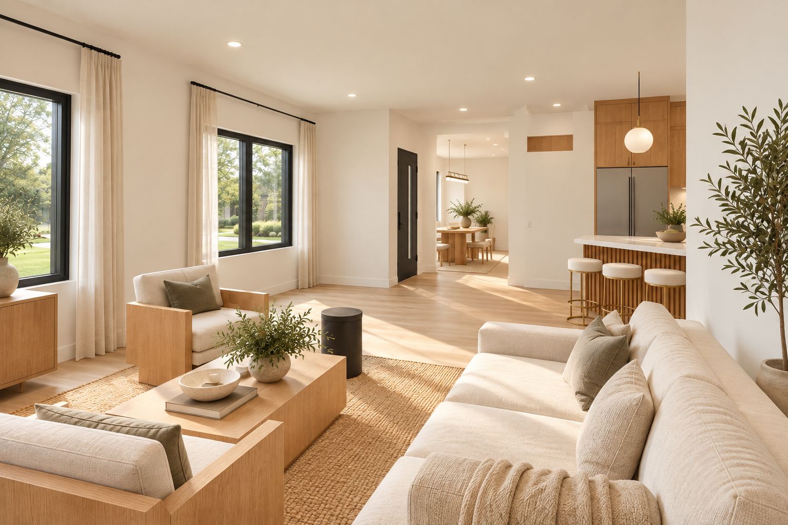 Living room, 7103 Ryan Drive rendering